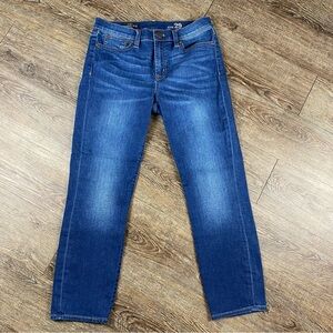 J. Crew Jeans Women 29 Dark Wash Cropped Reid Straight Leg Faded Denim 29x25